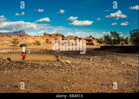 Berber kasbah in dades gorge, Marocco Foto Stock