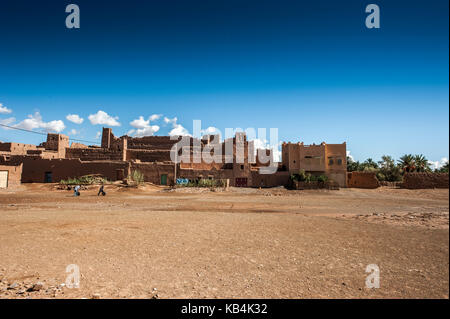 Berber kasbah in dades gorge, Marocco Foto Stock