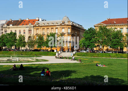 Croazia, Zagabria, tomislav square (tomislavov trg) Foto Stock