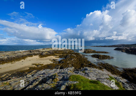 Costa scozzese in primavera, mallaig, Scotland, Regno Unito Foto Stock