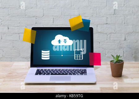 Live streaming backup download di copie di dati di elaborazione dati digitali trasferimento , lo streaming di file di download Foto Stock