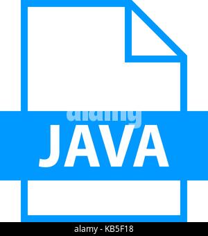 Utilizzare in tutti i vostri disegni. Nome file icona estensione java java file di codice sorgente in uno stile piatto. rapido e semplice forma recolorable. illustrazione vettoriale Illustrazione Vettoriale