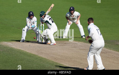 Worcestershire's daryl mitchell batting durante il giorno quattro del specsavers county championship, divisione due corrispondono a New Road, Worcester. Foto Stock