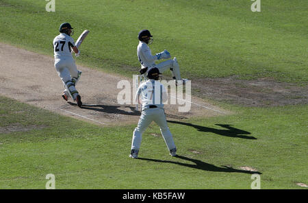 Worcestershire's daryl mitchell batting durante il giorno quattro del specsavers county championship, divisione due corrispondono a New Road, Worcester. Foto Stock