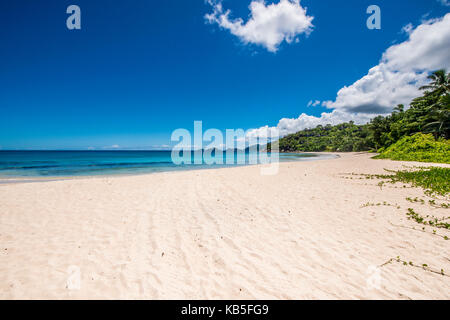 Anse a la mouche beach, Mahe, Repubblica delle Seicelle, Oceano indiano, Africa Foto Stock