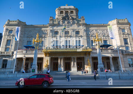 Vista del teatro drammatico reale (dramaten), Stoccolma, Svezia, Scandinavia, Europa Foto Stock