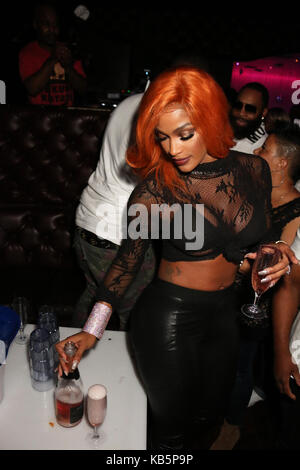 New York, NY, Stati Uniti. 27th settembre 2017. Joseline Hernandez Al Don Q Di Queens, New York, Il 27 Settembre 2017. Credito: Walik Gosorn/Media Punch/Alamy Live News Foto Stock