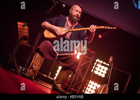 La polonia. Il 28 settembre 2017. lodz,Polonia,28 sett. Percival esegue wild hunt show live in concert hall wytwornia credito: stanislaw wadas/alamy live news Foto Stock