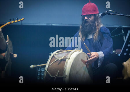 La polonia. Il 28 settembre 2017. lodz,Polonia,28 sett. Percival esegue wild hunt show live in concert hall wytwornia credito: stanislaw wadas/alamy live news Foto Stock