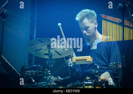 La polonia. Il 28 settembre 2017. lodz,Polonia,28 sett. Percival esegue wild hunt show live in concert hall wytwornia credito: stanislaw wadas/alamy live news Foto Stock