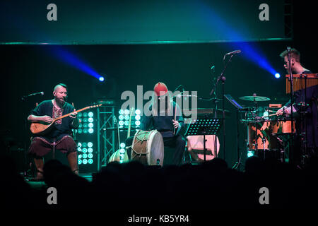 La polonia. Il 28 settembre 2017. lodz,Polonia,28 sett. Percival esegue wild hunt show live in concert hall wytwornia credito: stanislaw wadas/alamy live news Foto Stock