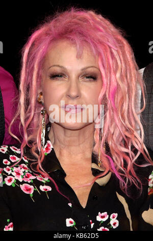 Amburgo, Germania. 28 Settembre 2017. Cyndi Lauper durante la conferenza stampa "Kinky Boots" tenutasi il 28 settembre 2017 ad Amburgo, Germania, presso l'Operettenhaus. Credit: Geisler-Fotopress/Alamy Live News Foto Stock