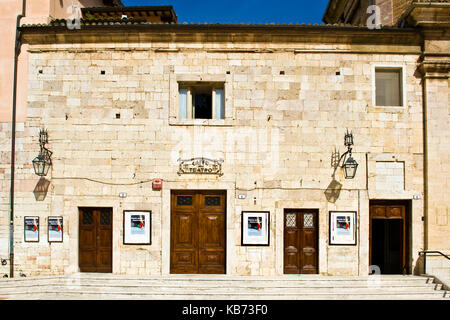 Caio Melisso Theatre, Spoleto, provincia di perugia, umbria Foto Stock