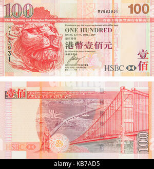Un centinaio di dollari di Hong kong Foto Stock