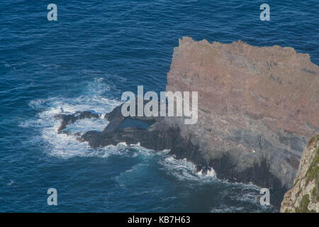 São Jorge Wharfage Madeira costa nord Foto Stock