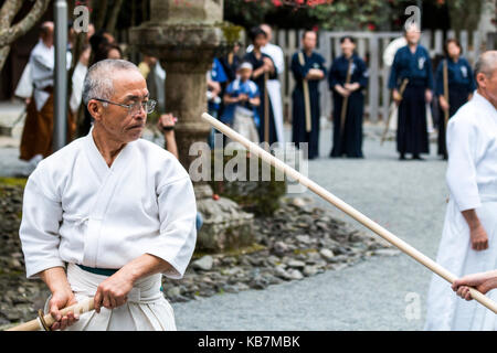 Bokken in legno. Samurai e Aikido spade di formazione Foto stock - Alamy