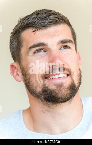 Mathew Ryan, portiere professionale, che gioca la premier league football per Brighton e Hove albion fc e la nazionale australiana. Foto Stock