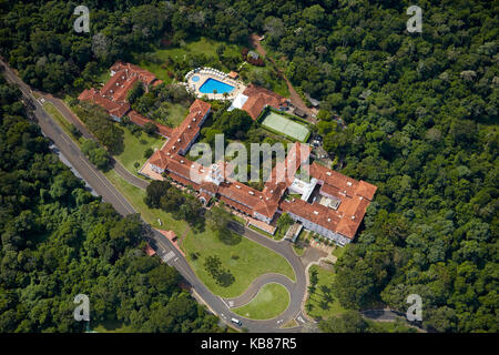 Belmond Hotel das Cataratas, Cascate Iguazu, Parana state, Brasile, Sud America - aereo Foto Stock