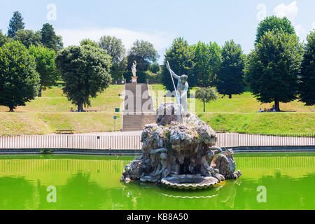 Firenze, Italia - Luglio 06, 2016: Giardini di Boboli di Firenze. Si tratta di un parco di Firenze, che ospita una collezione di sculture risalenti al XVI Foto Stock