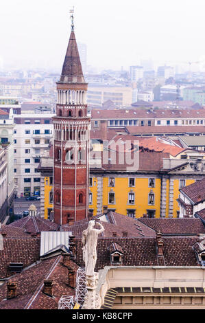 Campanile di San Gottardo in Corte Foto Stock