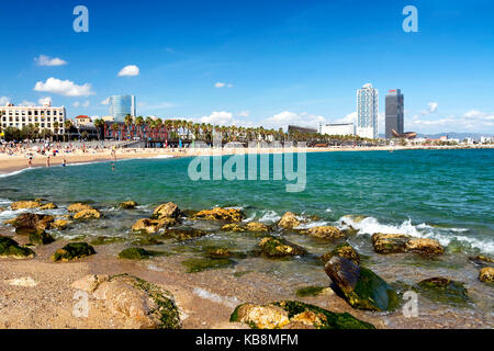 Costa di Barcellona in 20. settembre 2017, Spagna Foto Stock