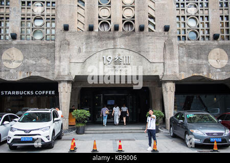 1933 Old Millfun, 1933 Laochangfang, un macello costruito nel 1933, storico quartiere di Hong kou, Shanghai, Cina Foto Stock