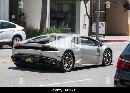 Super auto per le strade di Los Angeles Foto Stock