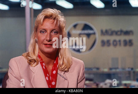 Aktenzeichen xy ungelöst, Sendereihe, Deutschland 1988, Fahnderin: Sabine Zimmermmann Foto Stock