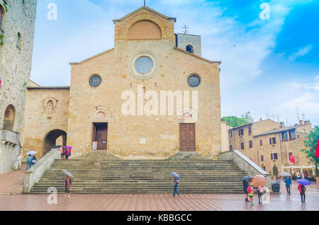 Chiesa Collegiata di Santa Maria Assunta in San Gimignano Foto Stock