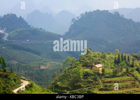 Quan ba cielo gate, ha giang, Vietnam. quan ba è un distretto rurale di ha giang provincia nella regione nord-est del Vietnam. Foto Stock