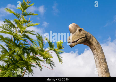 Replica Diplodocus dinosaur. Foto Stock