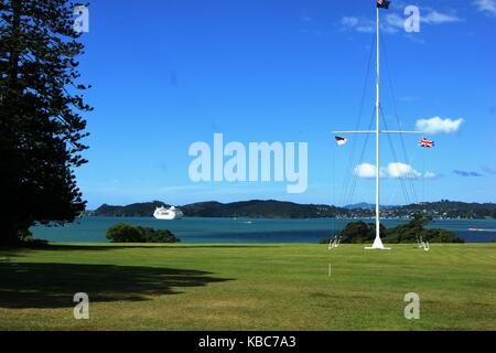 Il trattato di motivi Waitangi, Nuova Zelanda Foto Stock