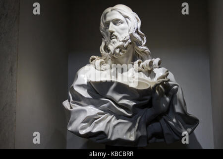 Salvator Mundi - San Sebastiano fuori le Mura - Roma - Bernini dell ultima scultura? (Incerta attribuzione) Foto Stock