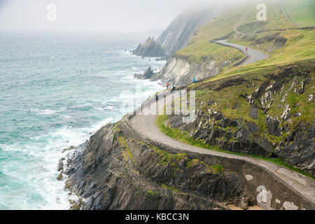 Slea head, penisola di Dingle, nella contea di Kerry, regione di Munster, Repubblica di Irlanda, Europa Foto Stock