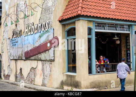 Richmond Virginia, Shockoe Bottom, Neighborhood, Havana 59, ristorante cubano, esterno, cartello, Walnut Alley, VA170521111 Foto Stock