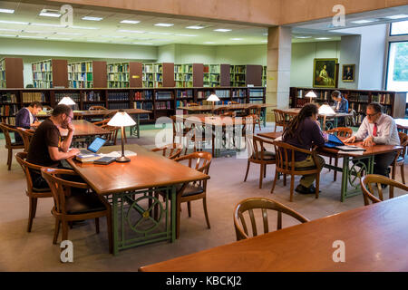 Richmond Virginia, Virginia Historical Society, museo, biblioteca, sala lettura, interno, tavoli, VA170523004 Foto Stock