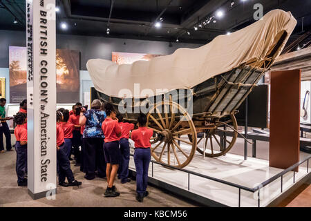 Richmond Virginia, Virginia Historical Society, museo, mostra mostra collezione la storia della Virginia, storia, manufatti, studenti allievo Blac Foto Stock