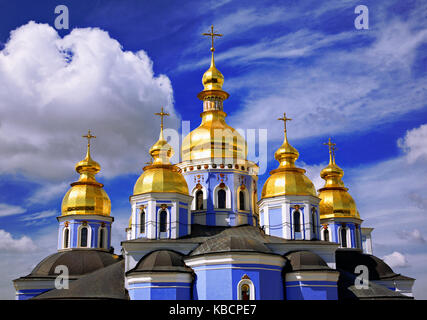 San Michele cattedrale, St.Michael Golden-Domed del monastero, Kiev, Ucraina. Foto Stock