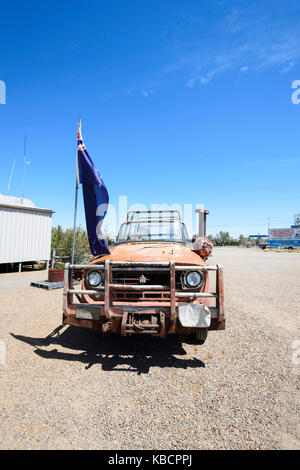 Famoso carrello in Crocodile Dundee film, McKinlay, Queensland, QLD, Australia Foto Stock