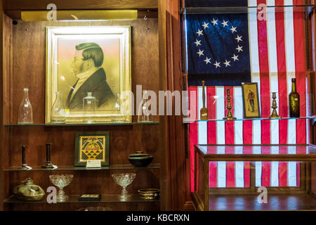 Fredericksburg Virginia, Caroline Street, Picket Post, negozio, articoli da collezione, coloniale, Guerra civile, shopping shopper acquirenti negozi mercati di mercato mercati marketpl Foto Stock