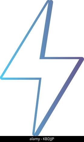 Pericolo di linea di energia elettrica simbolo Illustrazione Vettoriale