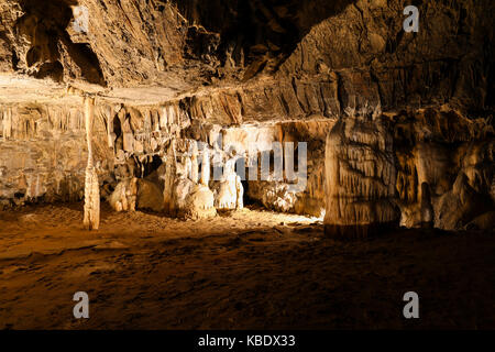 Le grotte di Postumia (sloveno: Postojnska jama; italiano: grotte di Postumia) è un 20,570 m lunga grotta carsica system Foto Stock