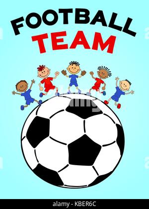 Pallone da calcio icona. soccer ball vettore isolato su sfondo bianco. flat illustrazione vettoriale in nero. eps 10 Illustrazione Vettoriale