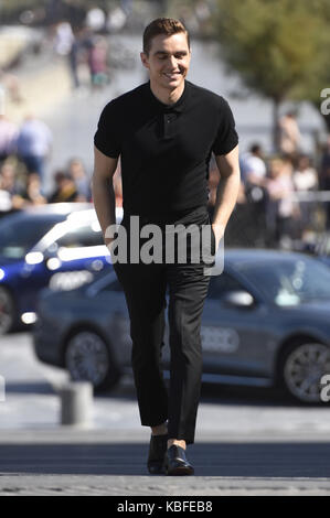 San Sebastian, Spagna. 28 Settembre 2017. Dave Franco partecipa alla fotocellula 'The Disaster Artist' durante il sessantacinquesimo Festival di San Sebastian il 28 settembre 2017 a San Sebastian, Spagna. | Verwendung weltweit/picture Alliance Credit: dpa/Alamy Live News Foto Stock