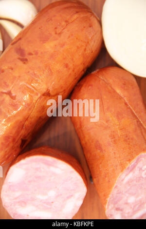 Salsicce, salsiccia per pizza, São Paulo, Brasile. Foto Stock