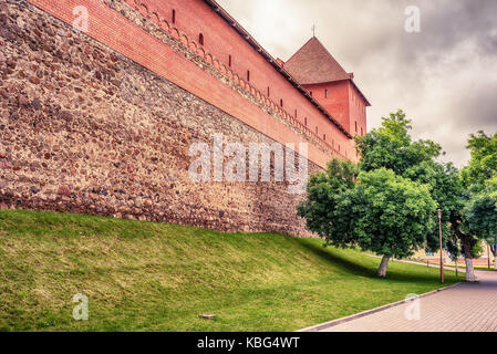 Bielorussia: lida, castello di lyda in estate Foto Stock