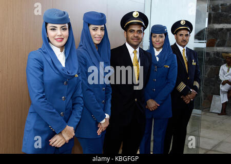 Saudi Arabian Airlines (saudia) inizieranno i voli di linea tra riyadh e jeddah alle Mauritius da sept. 14 2017 Foto Stock