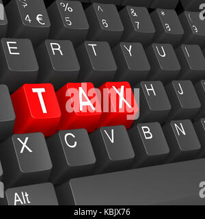 Imposta la tastiera Foto Stock