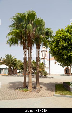 La chiesa di antigua, Fuerteventura. Foto Stock