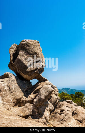 Rocher sentinelle cascata Piscia di Gallo-San gavino di carbini corse francia 2a Foto Stock